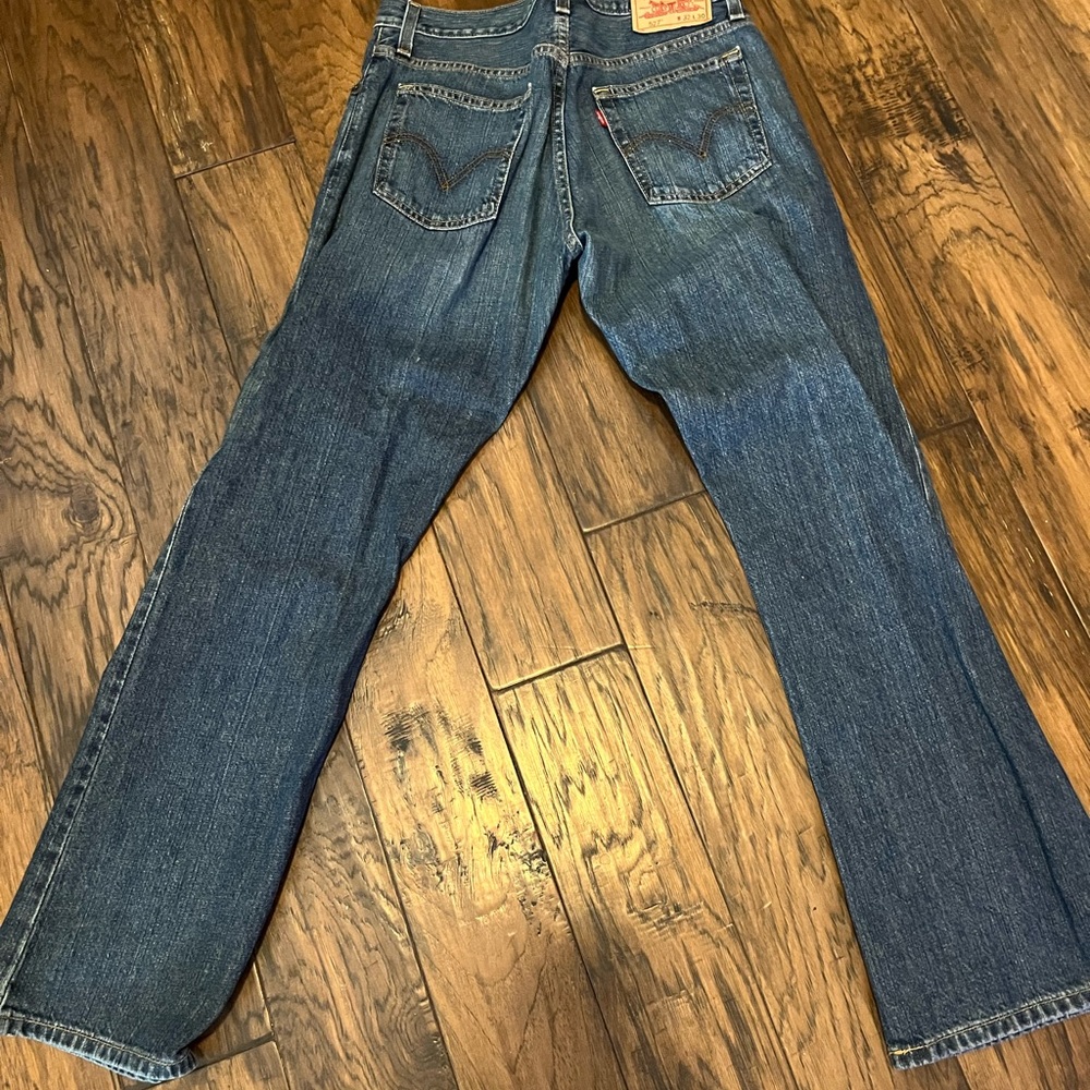 527 Levi's Dark Blue Bootcut Jeans for Men
